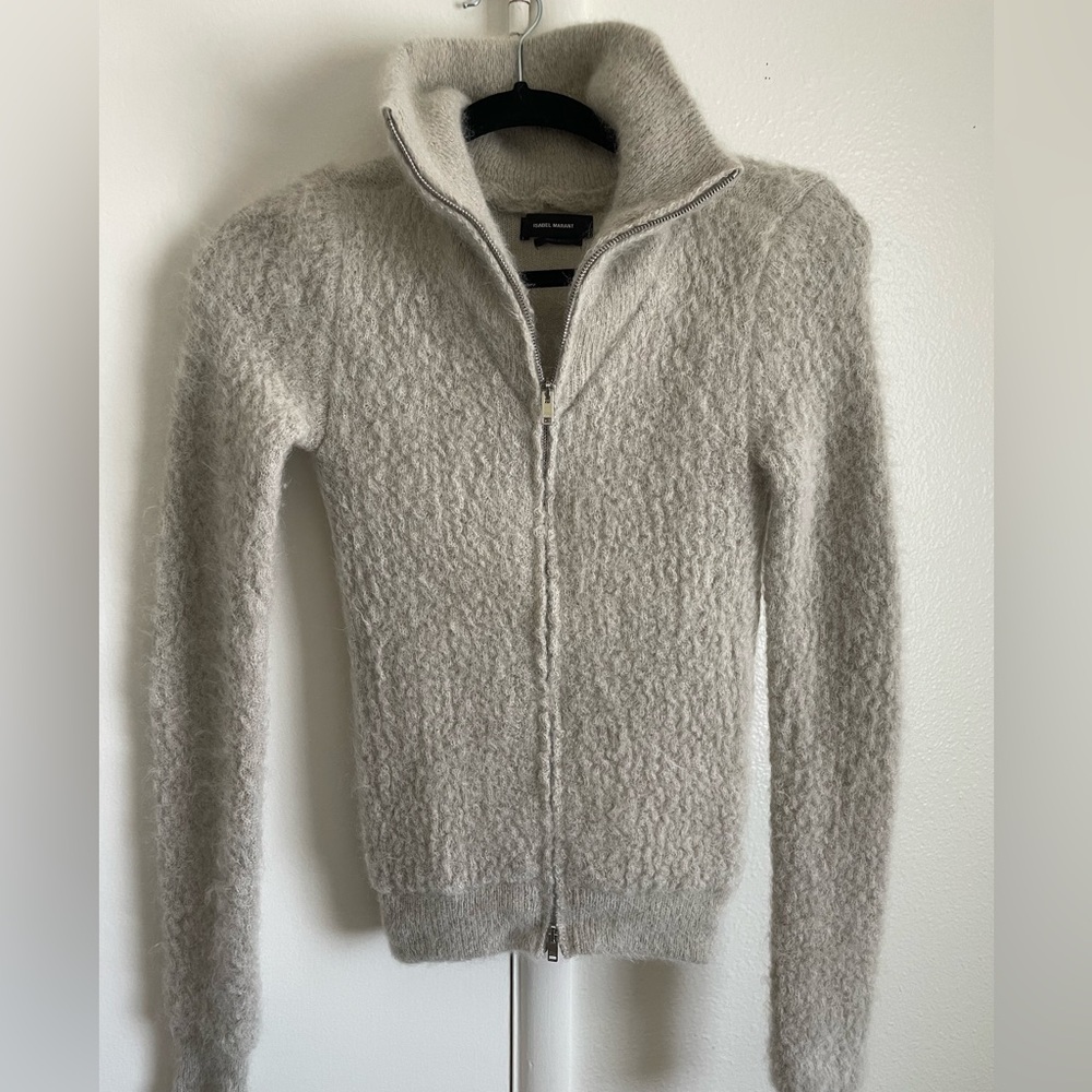 Isabel Marant Amina Zip Front Cardigan